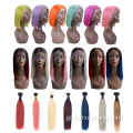 Καυτή πώληση χρωματιστό ombre χρώμα μαλλιά δαντέλα μπροστινή περούκα παρθένο ανθρώπινο μαλλιά επεκτάσεις περούκες για τα Χριστούγεννα